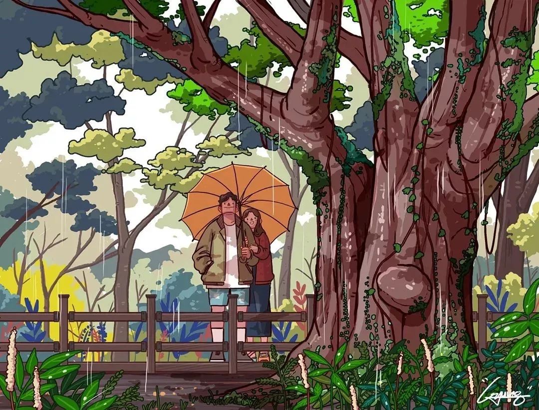 韩国插画师爱情故事,韩国插画大师情侣