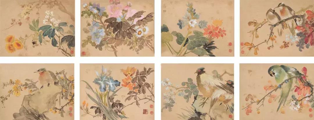 潘天寿100幅花鸟画欣赏,潘天寿花鸟画构图法