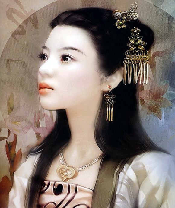 红颜如玉---德珍彩绘经典美女画