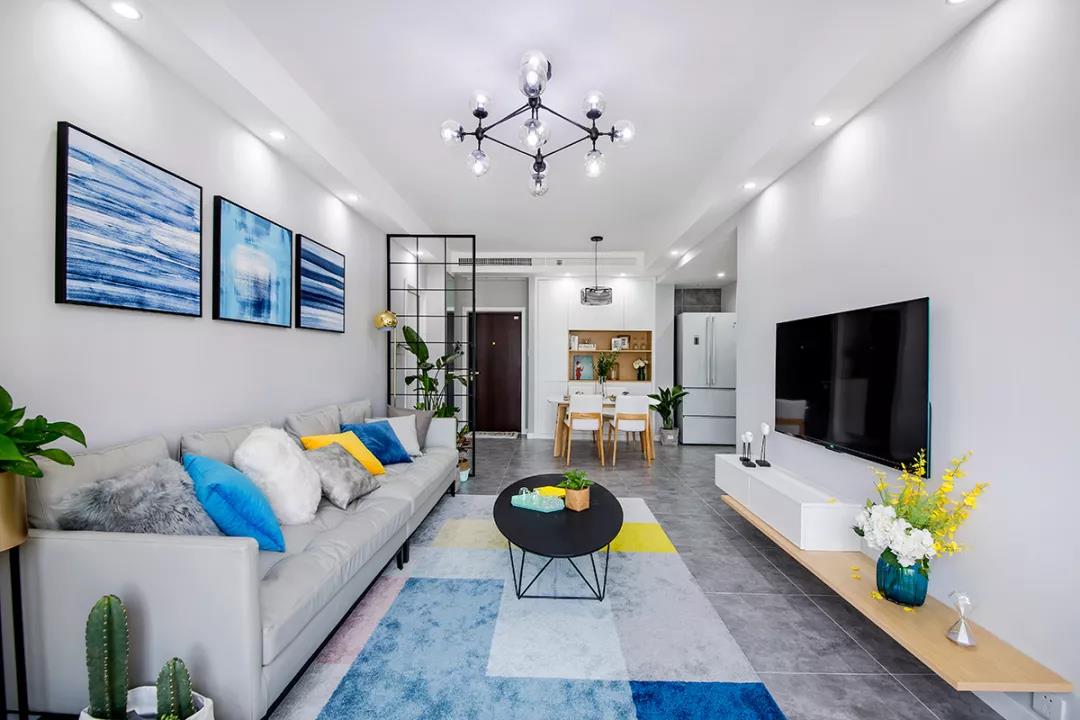 2米6墙面悬空电视柜怎么做,客厅85寸电视柜做多高