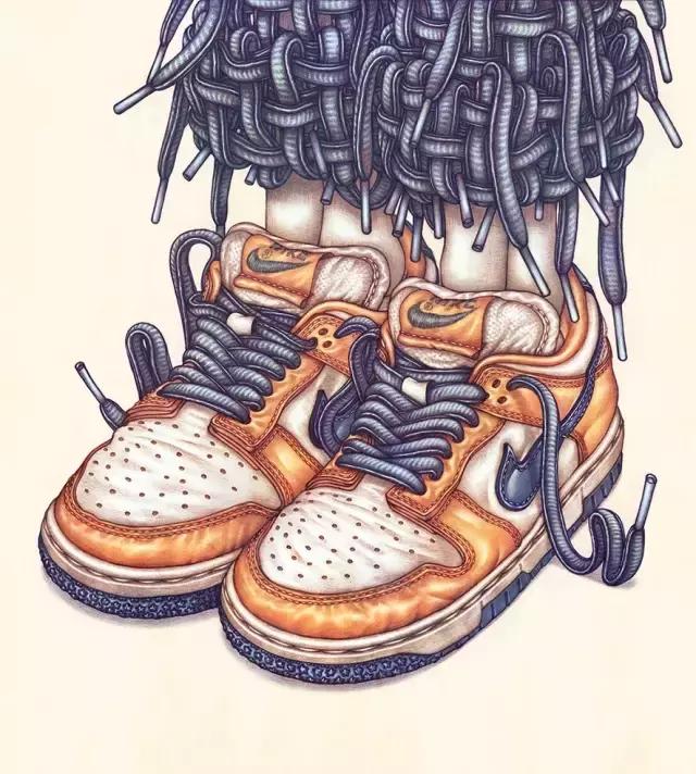 铅笔画耐克,耐克怎样画很好看