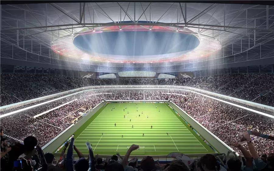 6万多席位的足球场,成都凤凰山足球场建造