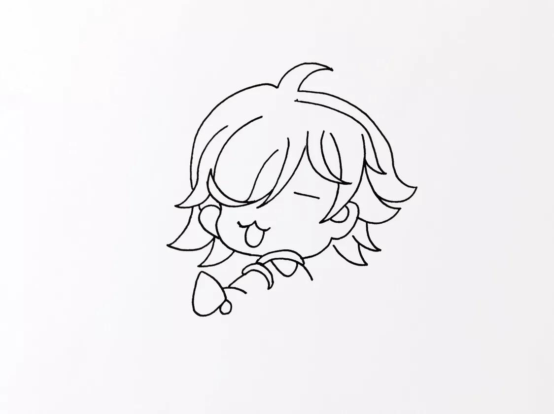 10-12岁画动漫人物简单可爱男生,可爱的动漫人物怎么画一步步教程