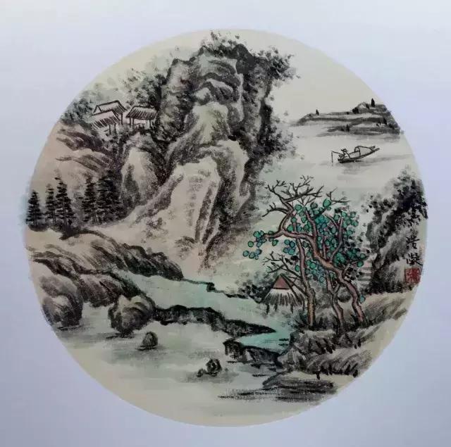 大师教你画山水画,山水画怎么画教程