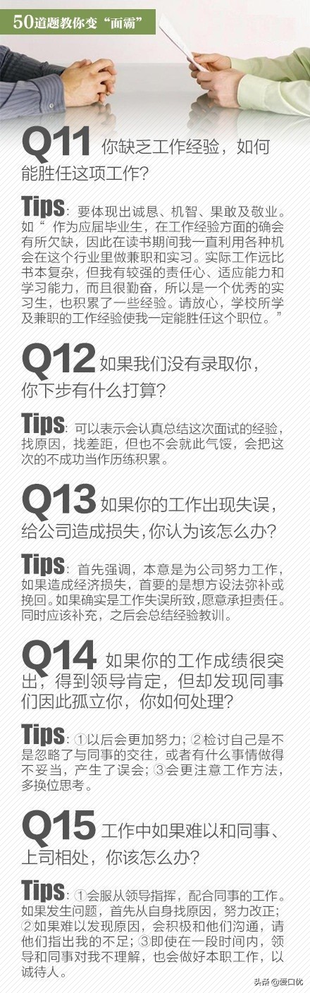 50道经典面试题,面试50道经典题
