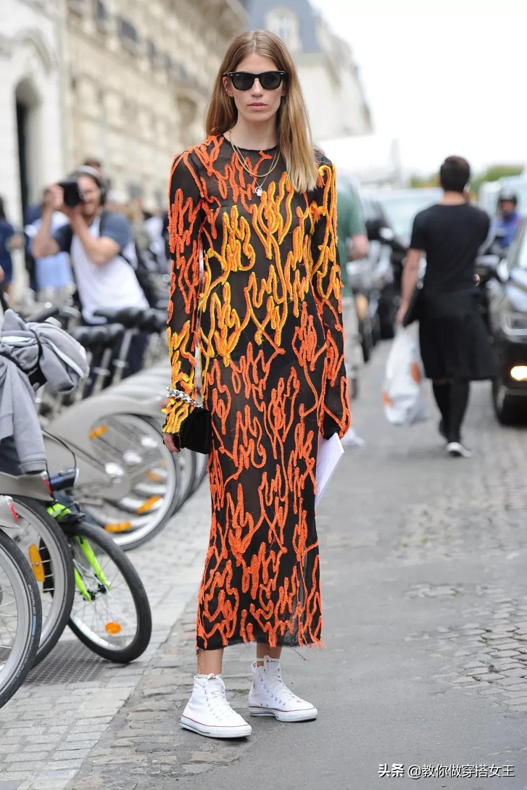 春天穿搭帆布鞋,春天倪妮穿衣搭配