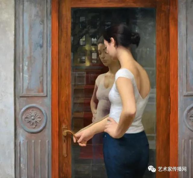 美国写实油画大师作品欣赏,写实油画中国女肖像脸部调色技巧