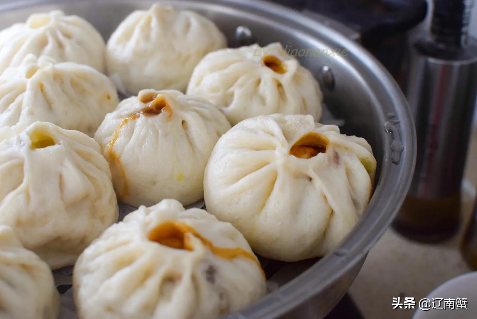 干菜包子掺什么蒸好吃,梅干菜肉包子馅蒸40分钟