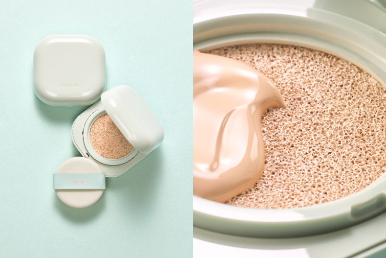 兰芝小方盒气垫,兰芝气垫粉色老款