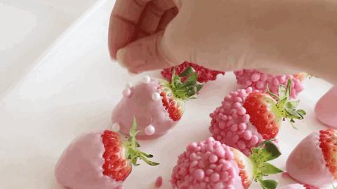 巧克力草莓,史上最简单能吃能装饰的情人节礼物