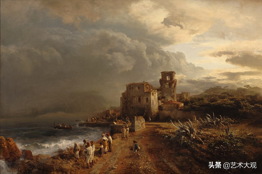 芬兰大师古典风景油画作品欣赏,顶级的欧洲午后阳光风景油画