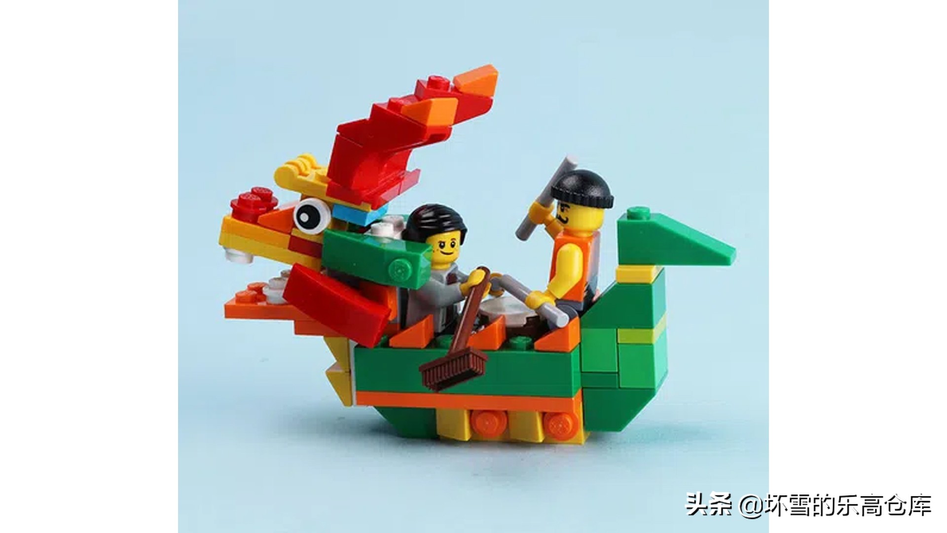 虎年乐高大颗粒春节主题作品,春节乐高积木