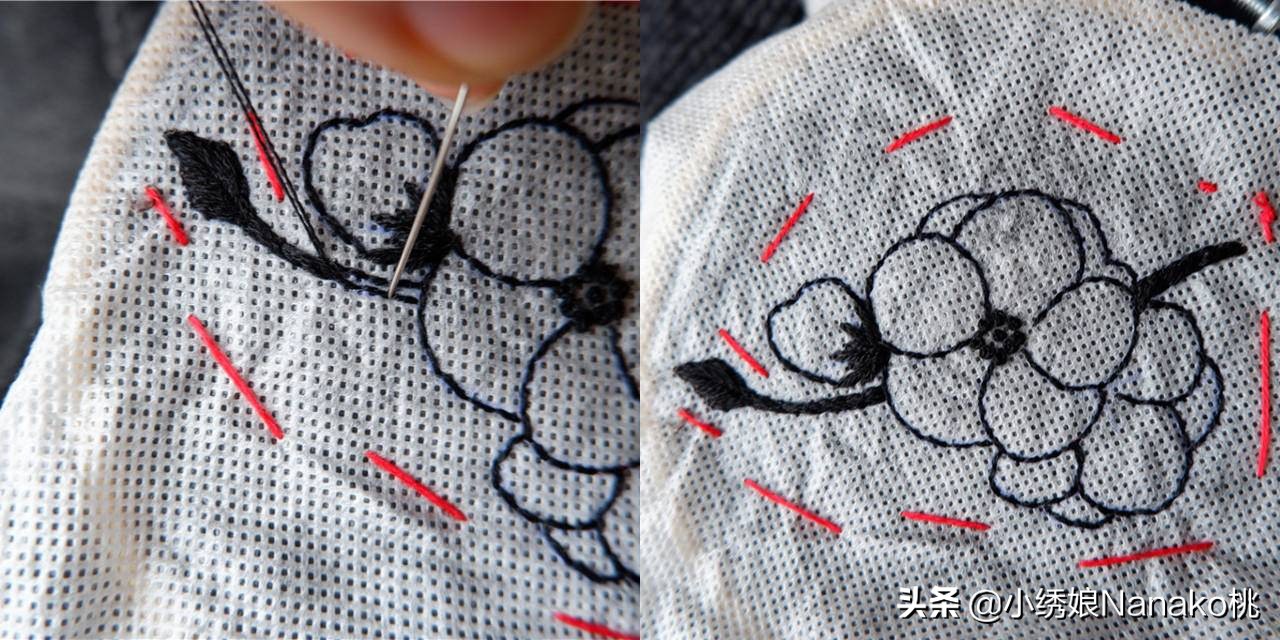 纯色衣物污渍洗不掉,衣服脏了怎么用刺绣遮住简单