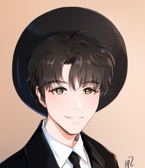 王俊凯古风漫画,王俊凯漫画蓝色系