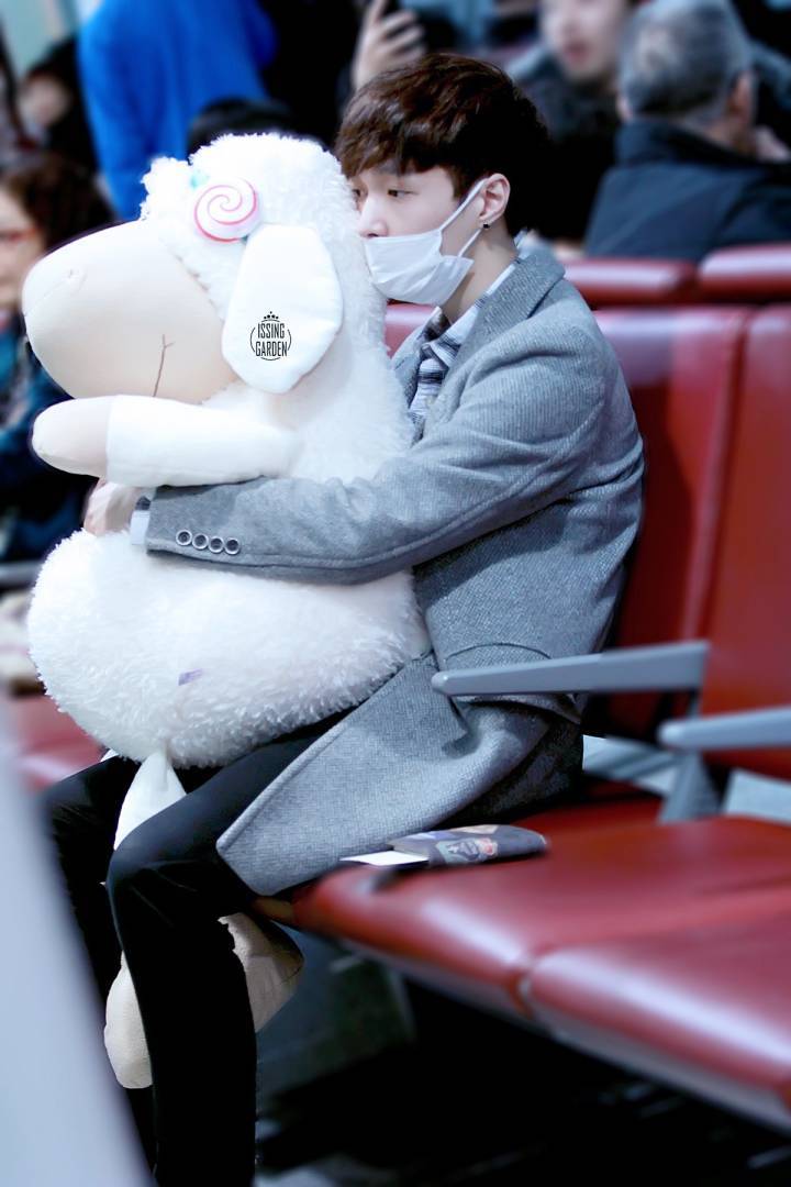 张艺兴羊心,张艺兴小羊玩偶出现了几次