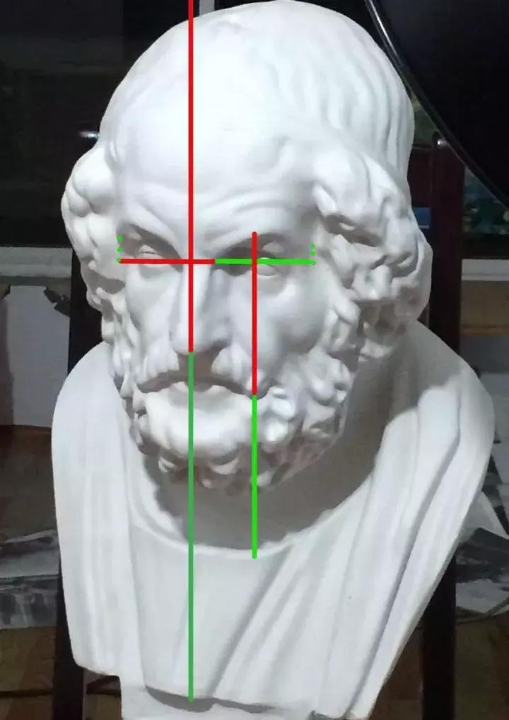 石膏像琴女素描步骤图,素描教程石膏像的步骤解析