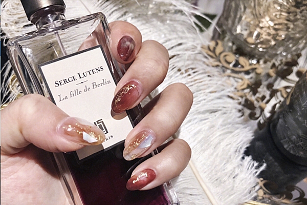 布丁奶白蔷薇美甲,布丁蓝莓色美甲款式