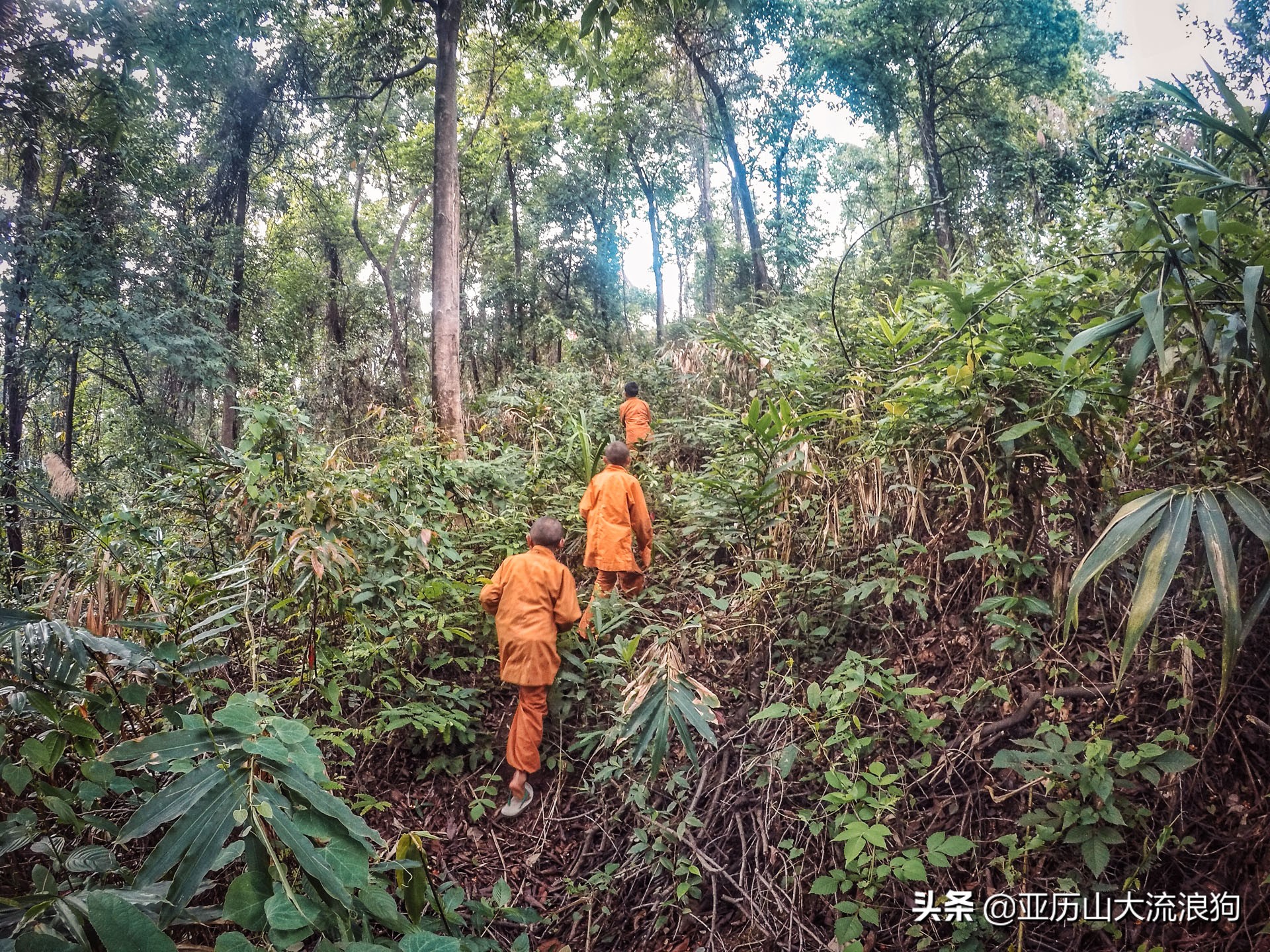 中缅边境的佛寺,旅途中遇到藏区僧人
