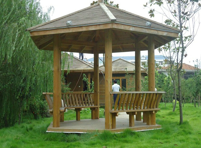 古建六角凉亭木结构图解,六角凉亭木结构