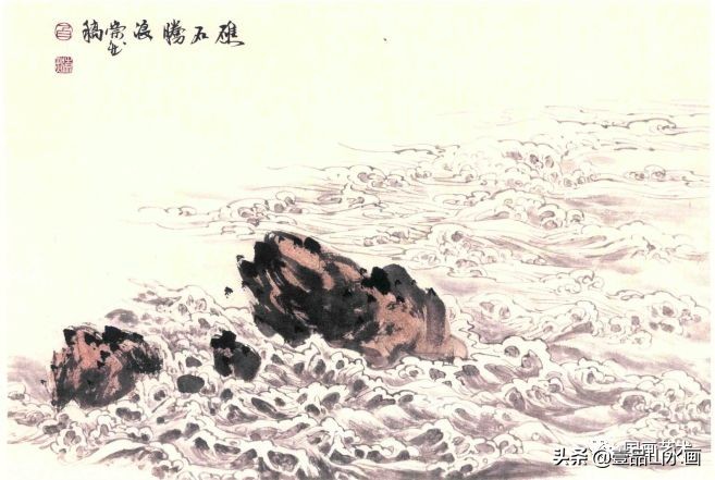 山水画怎样看水是外流的,山水画水流向怎么看