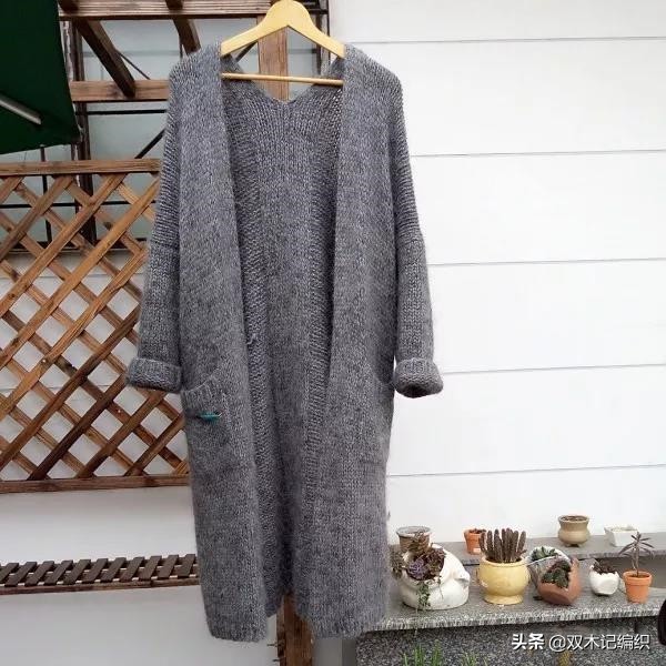 钩外套开衫长款花型图解,镂空花开衫外套的图解和视频教程