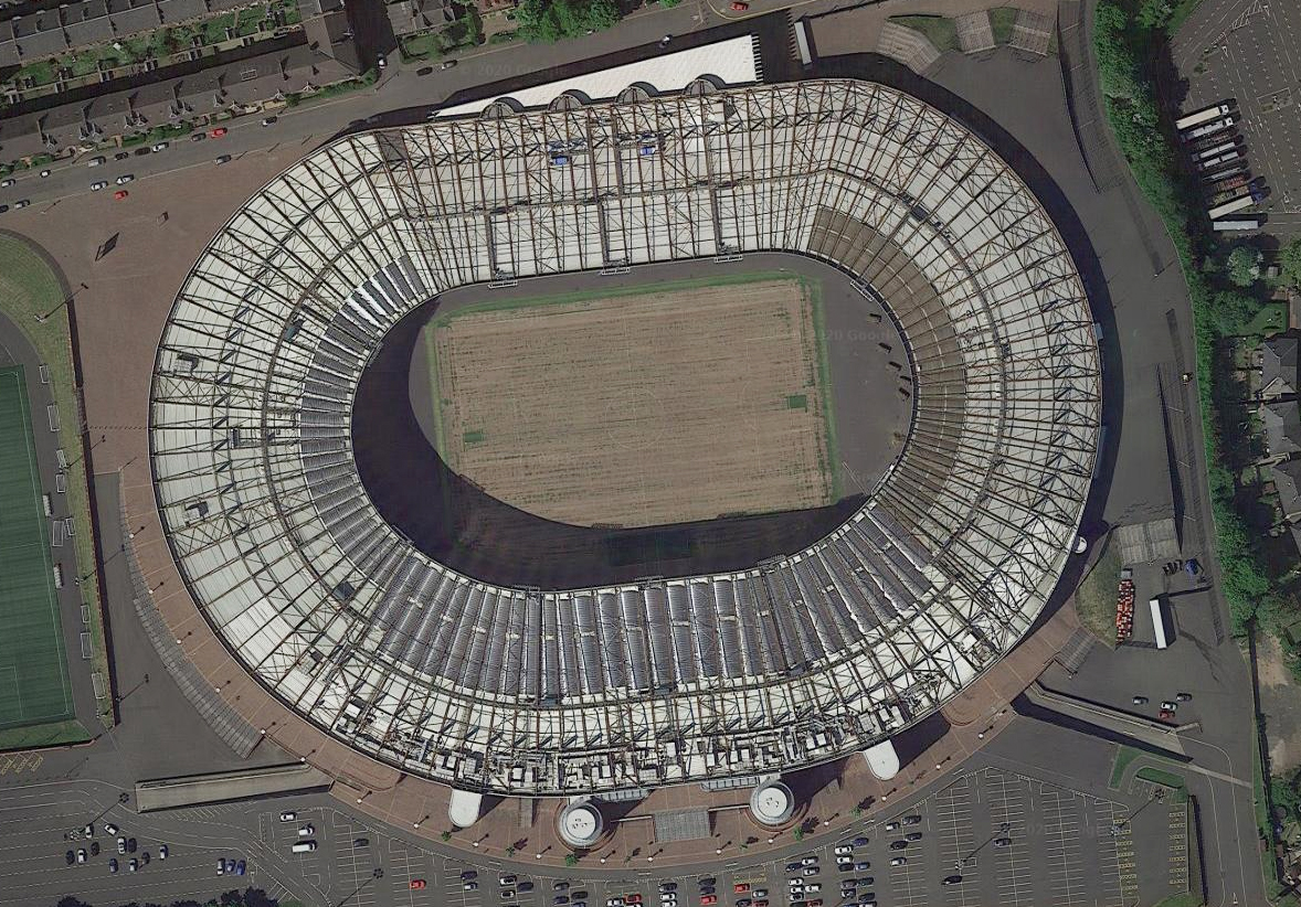 卫星航拍欧洲足球场,卫星地图看欧洲杯