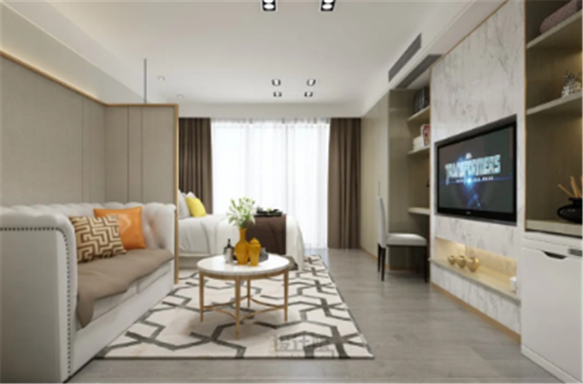 电视墙太小客厅布置,客厅不做电视墙也很有档次