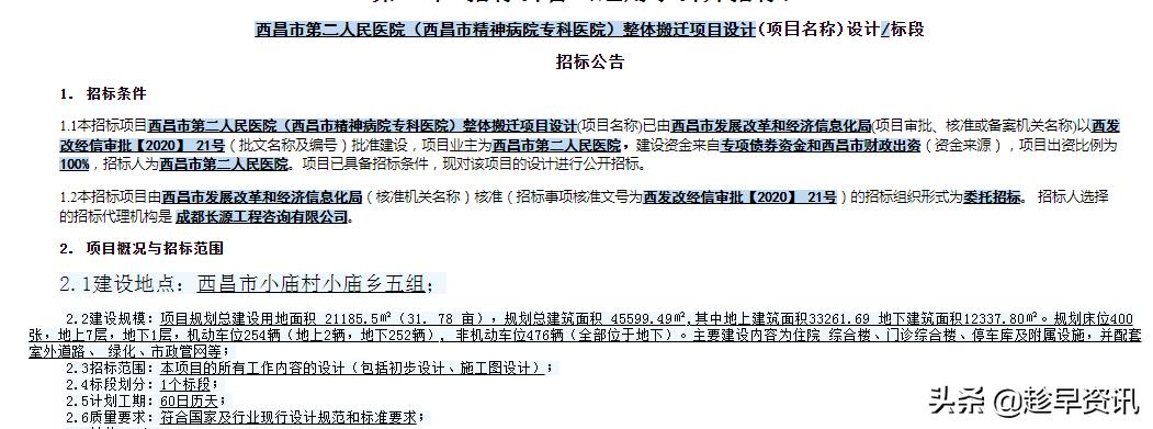 西昌市二小搬迁规划,西昌市第二人民医院整体搬迁项目