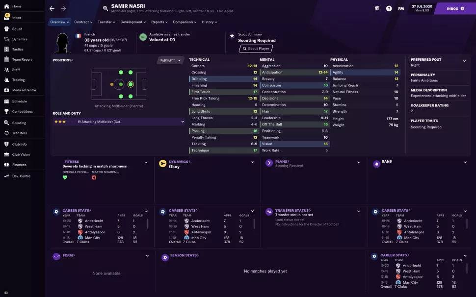 fm2021边锋和内锋哪个好,fm2021潜力球员排名