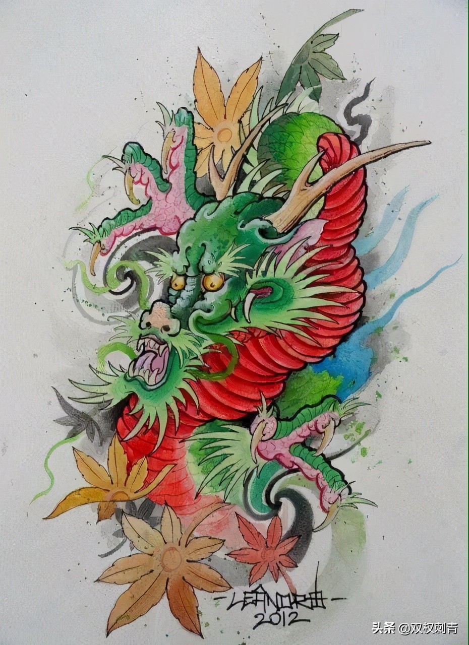 汉代龙纹图腾图案,龙纹图腾图案