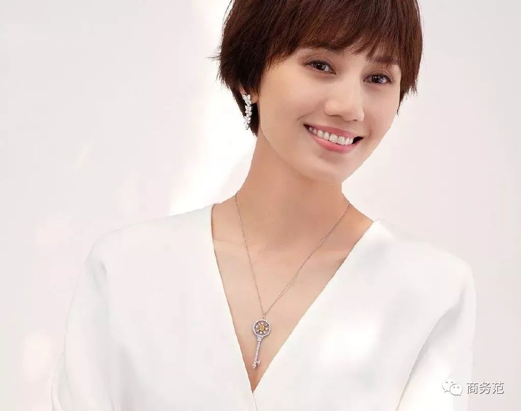 袁泉戴茜,袁泉同款欧美双环圆圈吊坠项链