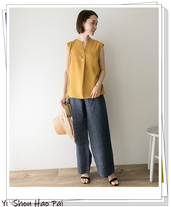 日系亚麻裤,亚麻裤搭配什么上衣好看