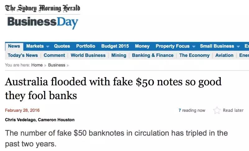 万张假钞泛滥澳洲,华人深受其害!教你如何辨别澳洲钞票真伪