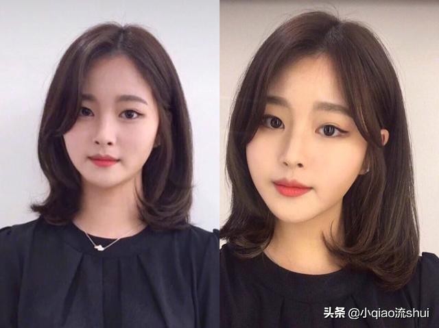 适合圆脸的齐肩锁骨发造型烫发,齐肩锁骨发圆脸卷发