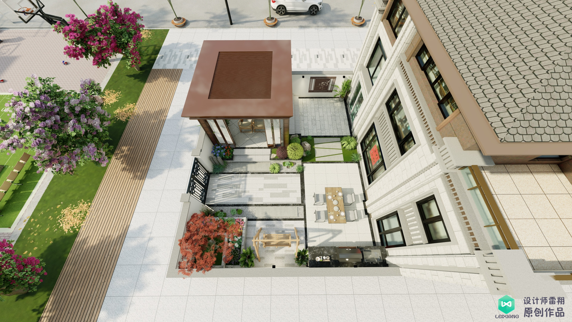 新中式庭院设计推荐,私家小院85个最美的庭院设计案例