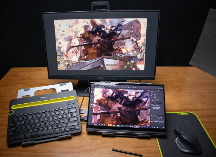 笔记本外接显示器怎么放置最合理,笔记本电脑如何接显示器键盘鼠标