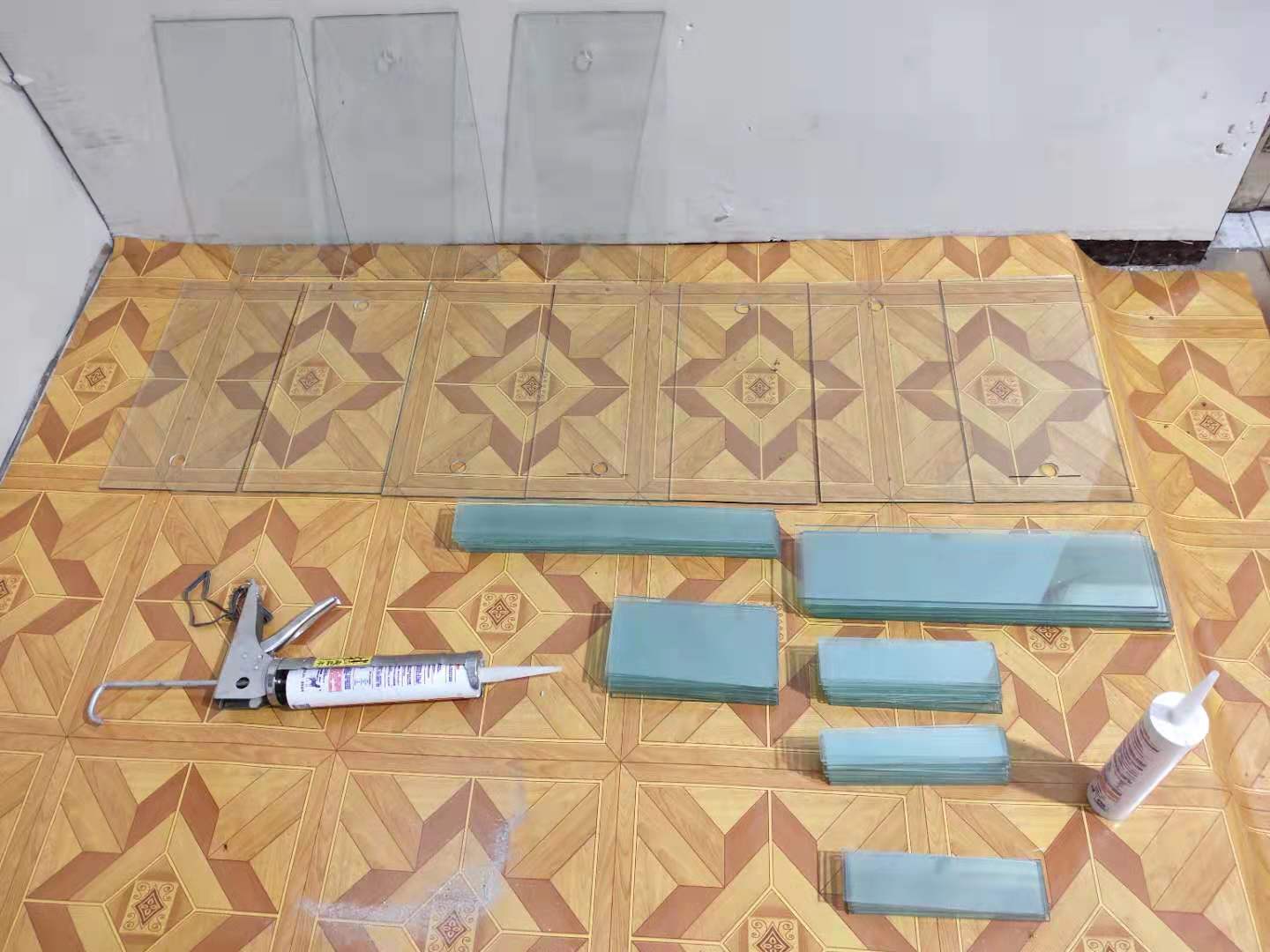 自制玻璃背滤槽,90鱼缸玻璃上滤槽制作教程