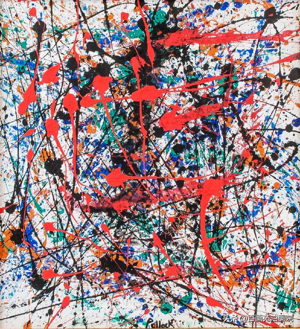 波洛克的画如何解读,波洛克绘画