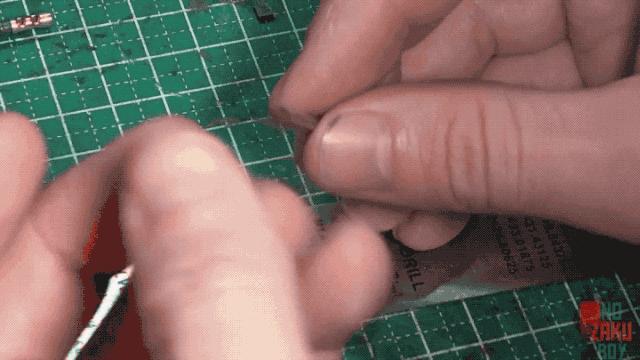 扎古蚀刻片安装,扎古蚀刻片