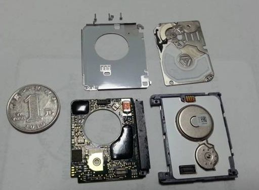 70年代机械硬盘,20年前笔记本上的机械硬盘