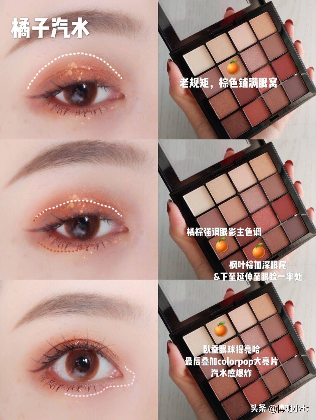 欧莱雅眼影盘16色眼妆教程,nyx眼影盘16色使用教程图纸