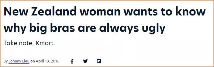 为什么女生胸部越大，去商场能买到的内衣就越丑？