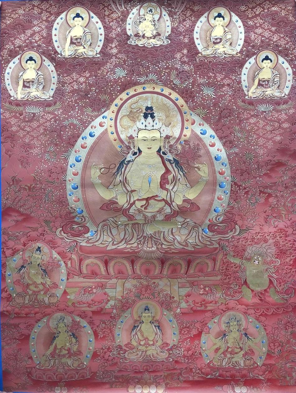 尼泊尔手绘唐卡和西藏唐卡区别,尼泊尔唐卡和藏区唐卡的价格