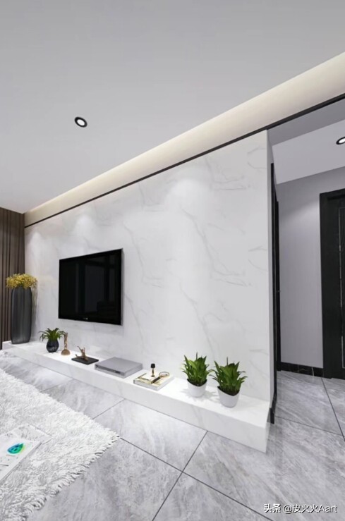 没有豪华的装修却有很美的背景墙,复式背景墙怎么装修才高档