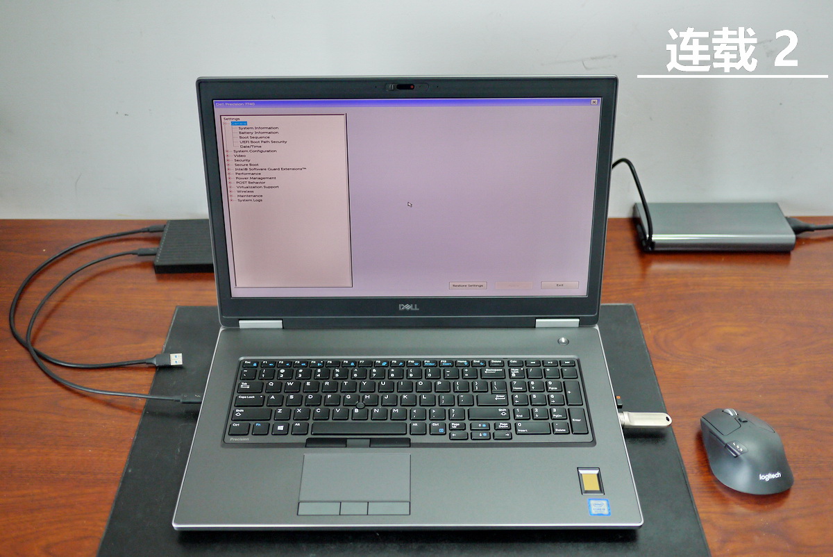 移动工作站DELLPrecision7740评测连载2：开机初测