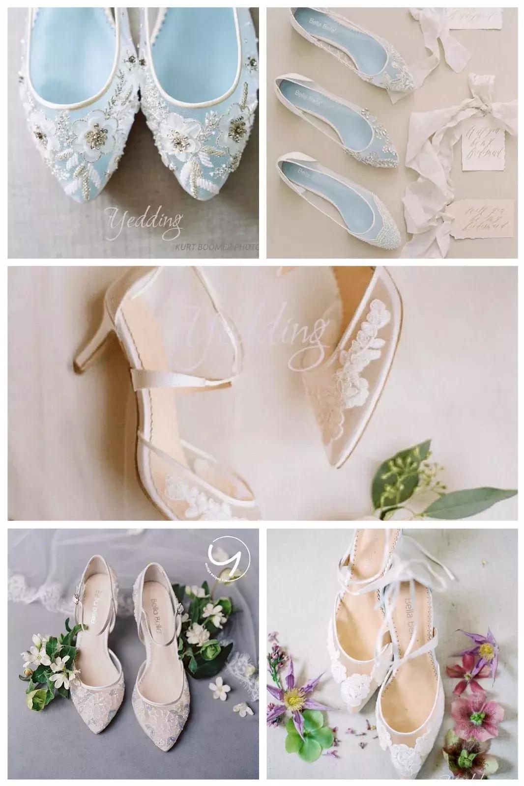 除了撞款的大牌婚鞋，小众+平价的美貌婚鞋走一波