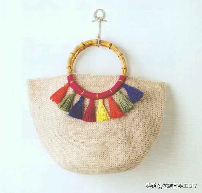 好看的毛线编织小包包,春天里的小包包