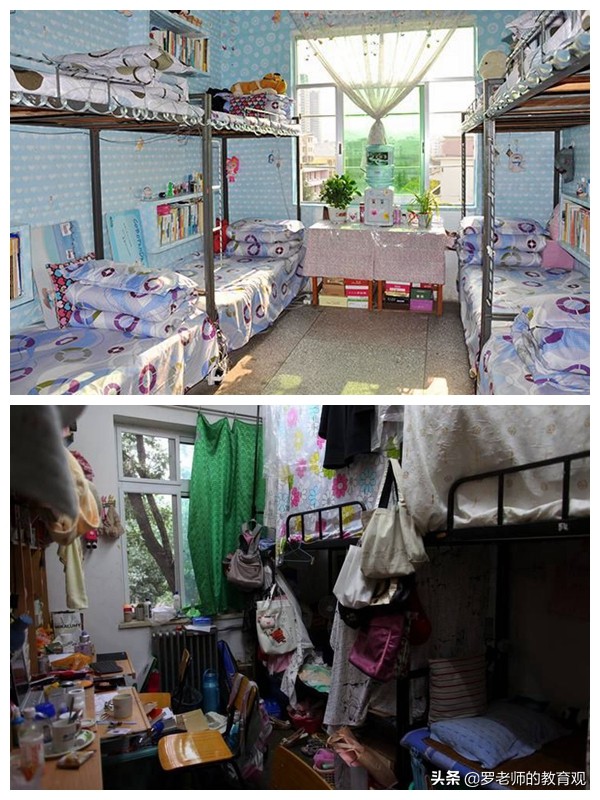 女生宿舍与男生宿舍对比,大学生男生宿舍和女生宿舍的差距