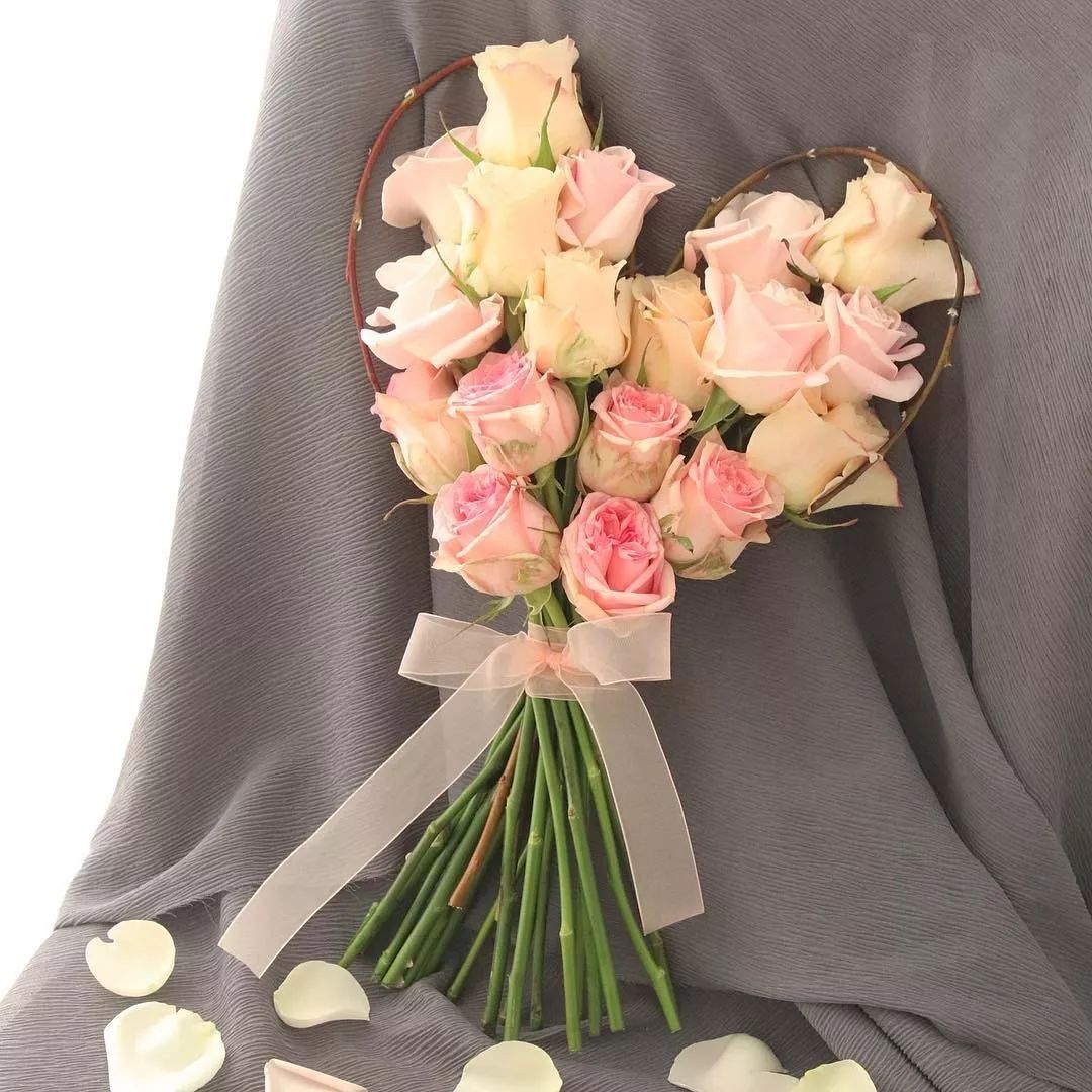 表白神器｜心形花束图片集锦（含教程）