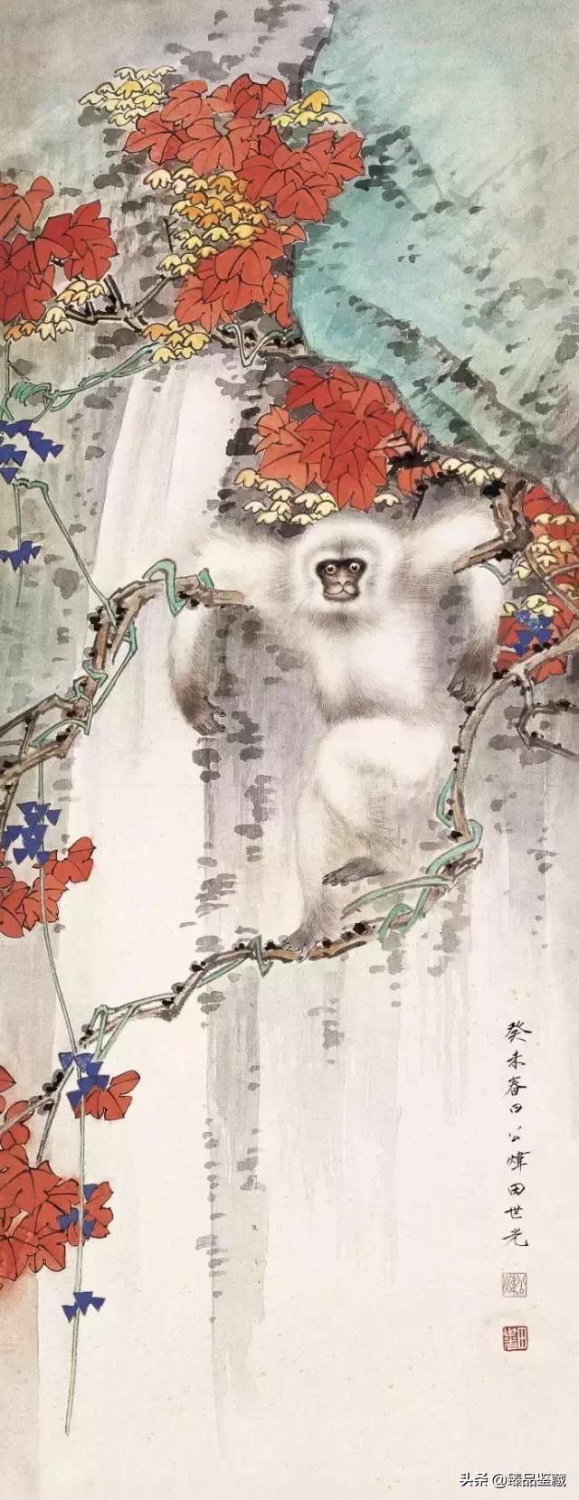 工笔大师田世光,工笔画大师田世光画孔雀好美